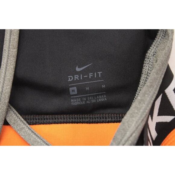 Nike Icon Clash Light Support Sports Bra Womans Medium Colorblock Orange Black - Picture 3 of 7
